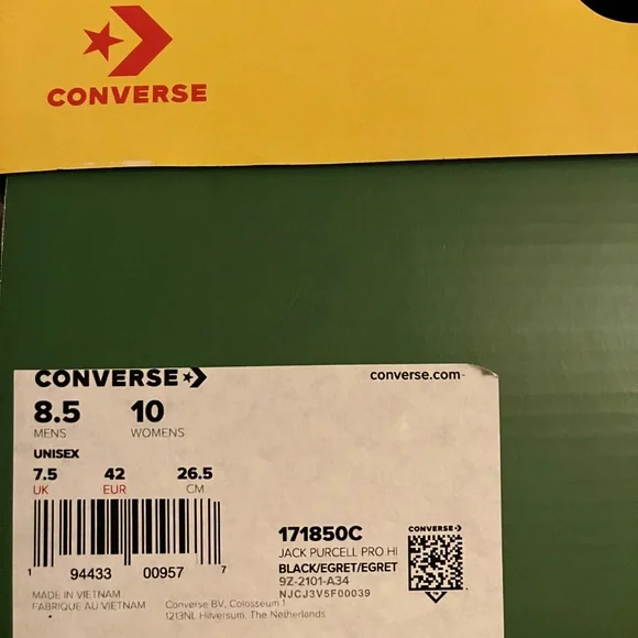 Rare miffy converse x pop trading street wear jp pro jack Purcell 8.5 10 - Picture 6 of 7